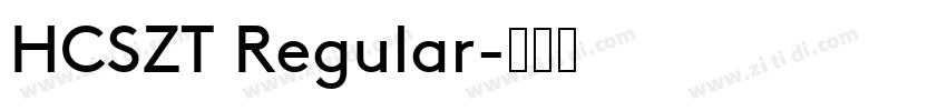 HCSZT Regular字体转换